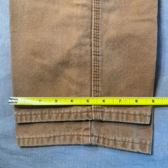 Dickies Relaxed Fit Sanded Duck Carpenter Pants Men's 34x32 DU336 Brown Cotton - Picture 10 of 12